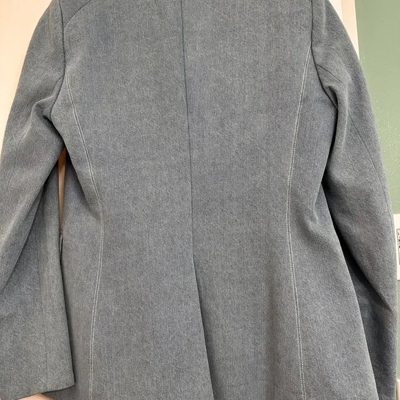 Veronica Beard Light Denim Double-Breasted Dickey Blazer - Picture 5 of 6